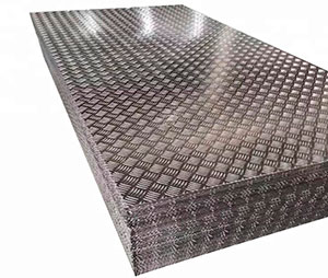 Алюминиевый лист рифлёный 1,5х1200х2000 квинтет (АМг2Н2Р) фото №1